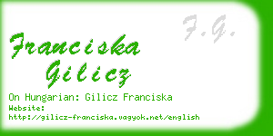 franciska gilicz business card